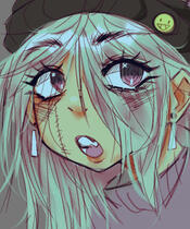 Goat girl drawing